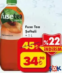 FUSE TEA ŞEFTALİ SOĞUK ÇAY 1 LT
